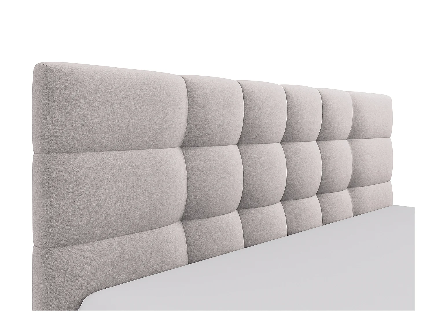 Lit coffre 200 x 200 cm - Tissu - Beige + Matelas - ELIAVA de Pascal Morabito