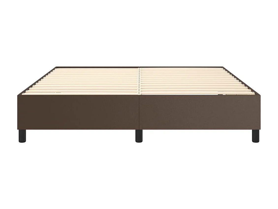 Boxspring bed kunstleer bruin 180x200 cm