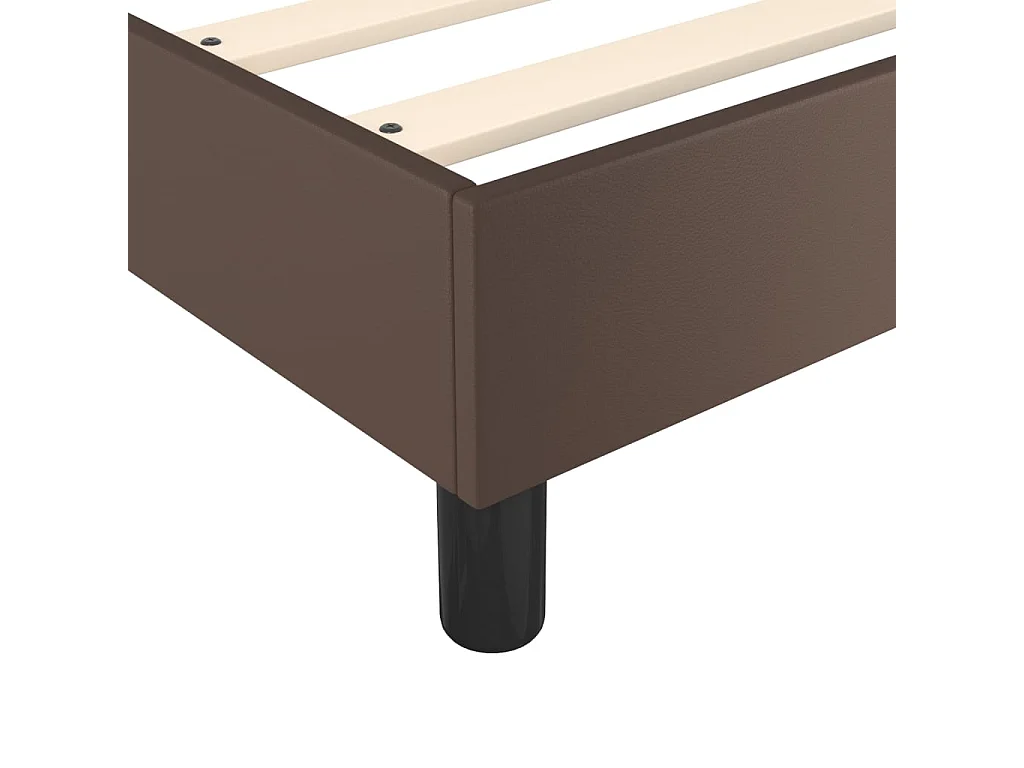 Boxspring bed kunstleer bruin 180x200 cm