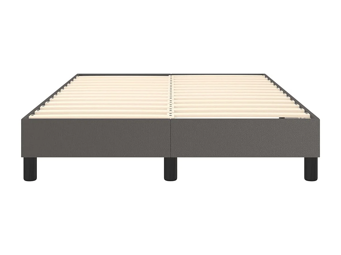 Bedframe kunstleer grijs 120x200 cm