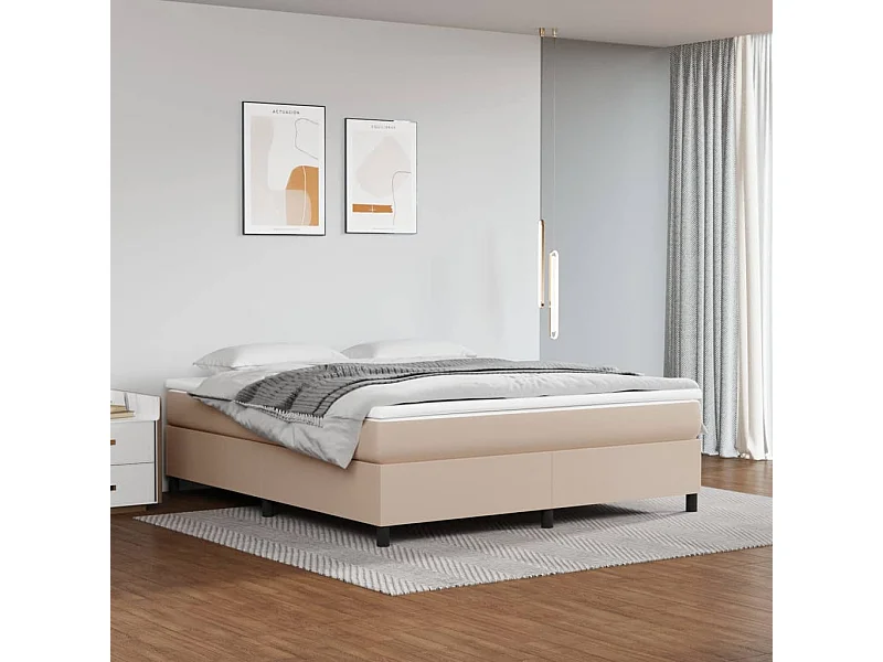 Bedframe kunstleer cappuccinokleurig 180x200 cm