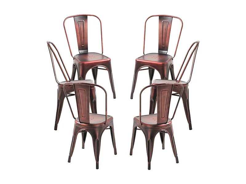Packs Sillas Comedor - Pack 6 Sillas Torix Vintage - Cobre vintage