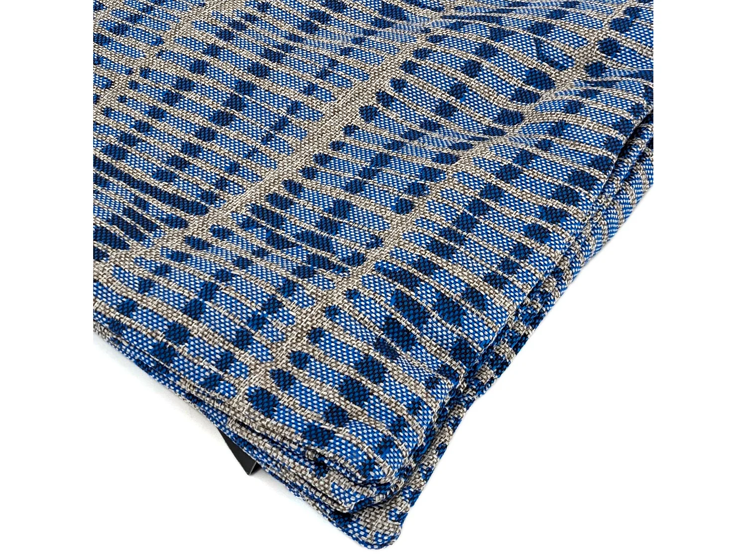 Housse de coussin 40x60 cm SANTORIN zip étanche bleu Topaze