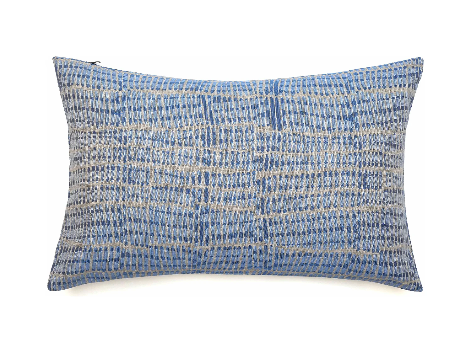 Housse de coussin 40x60 cm SANTORIN zip étanche bleu Topaze