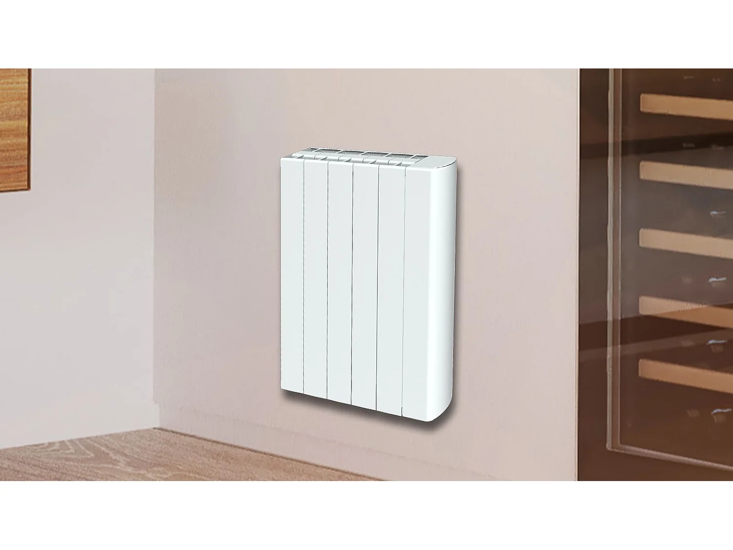 Radiateur Électrique Céramique Blanc 1000W NELIA