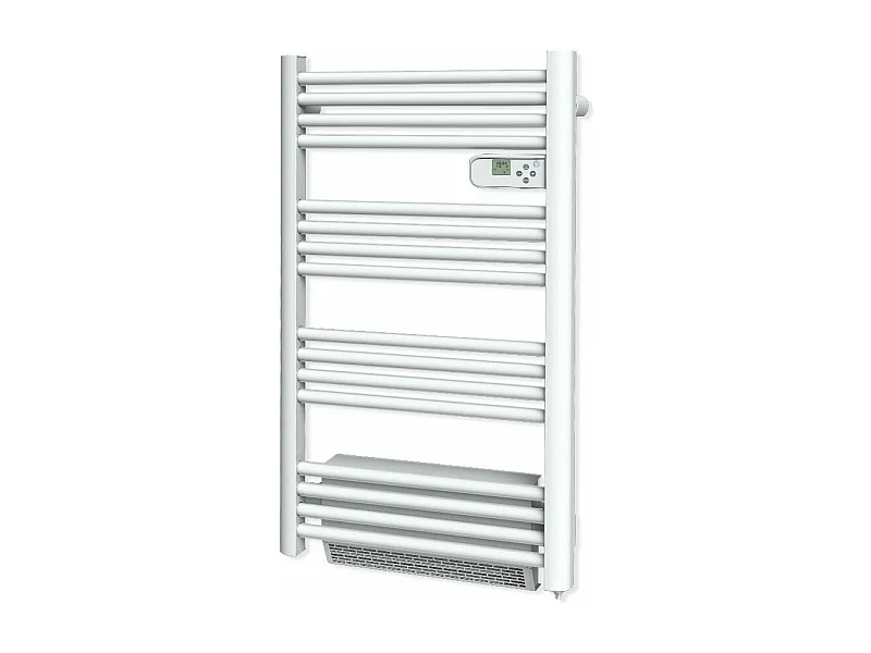 Sèche-serviettes avec Soufflerie LCD Sans fluide Blanc 1500W SATURNE