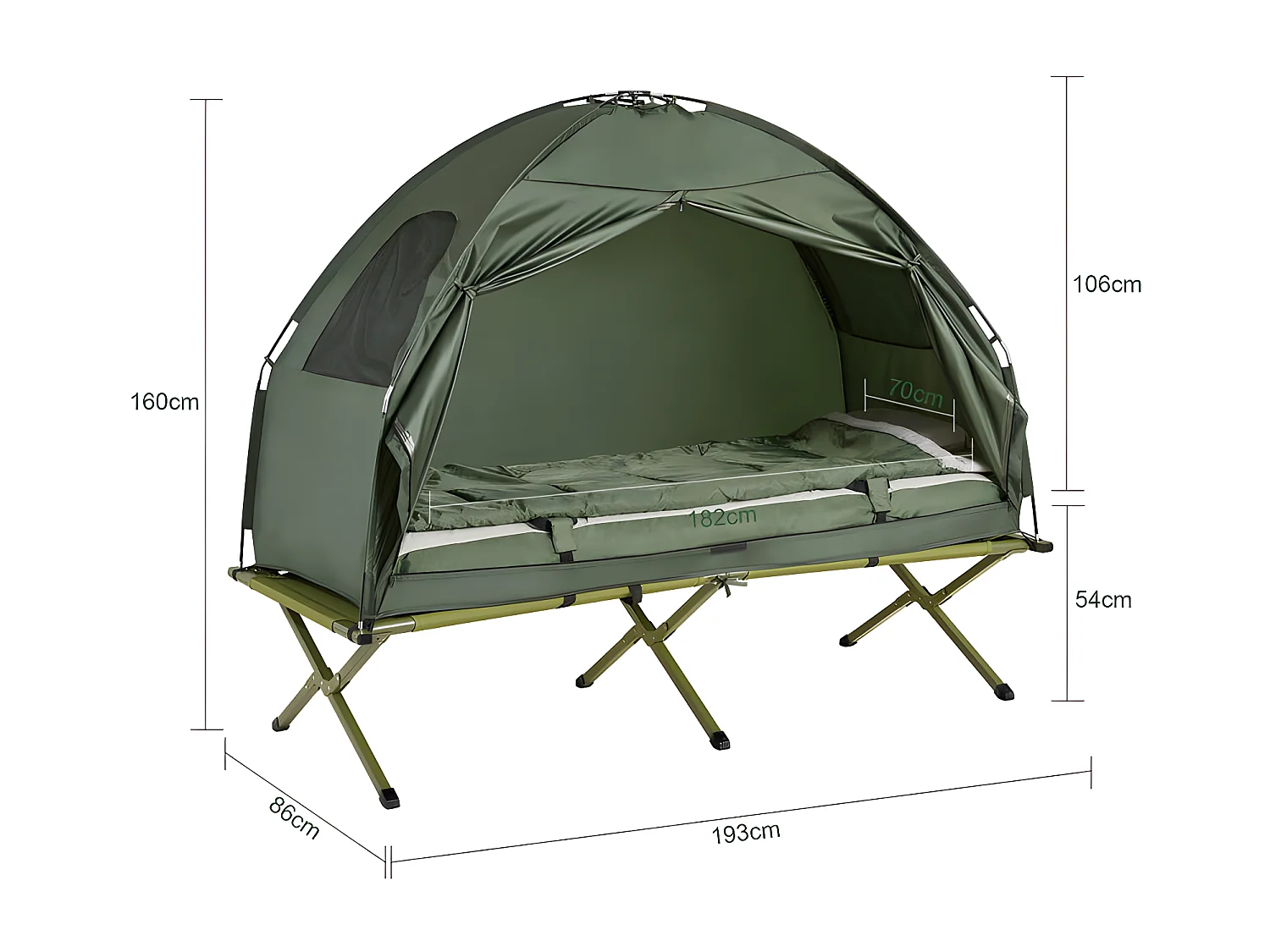 Tienda de campaña para 1 Persona OGS32-GR SoBuy