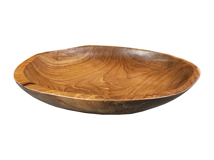 Bol / Corbeille / Vide poche en bois de teck artisanal D. 31 cm - ADAM