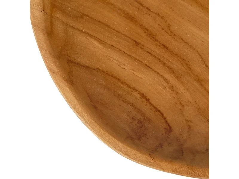 Bol / Corbeille / Vide poche en bois de teck artisanal D. 31 cm - ADAM