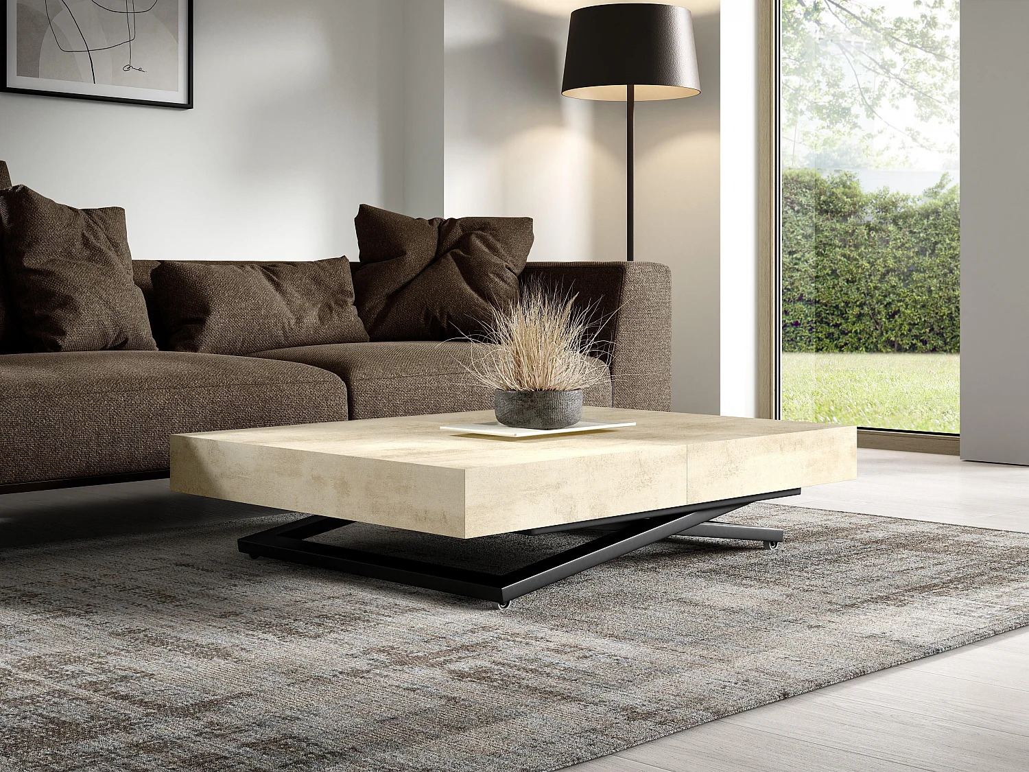 Tavolino SANNA U CT80 80x200x80 Bianco