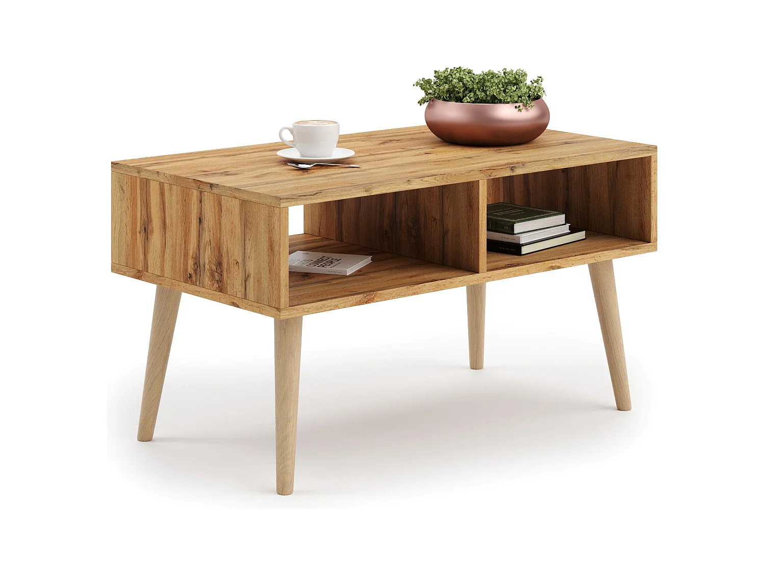 Table Basse SANDI CT90 90x50x55 Brun