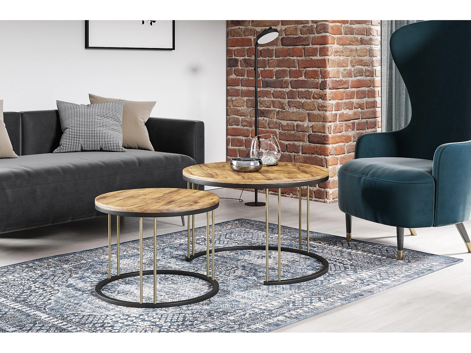 Salontafel RAGNAR CT75 75x75x47 Oranje