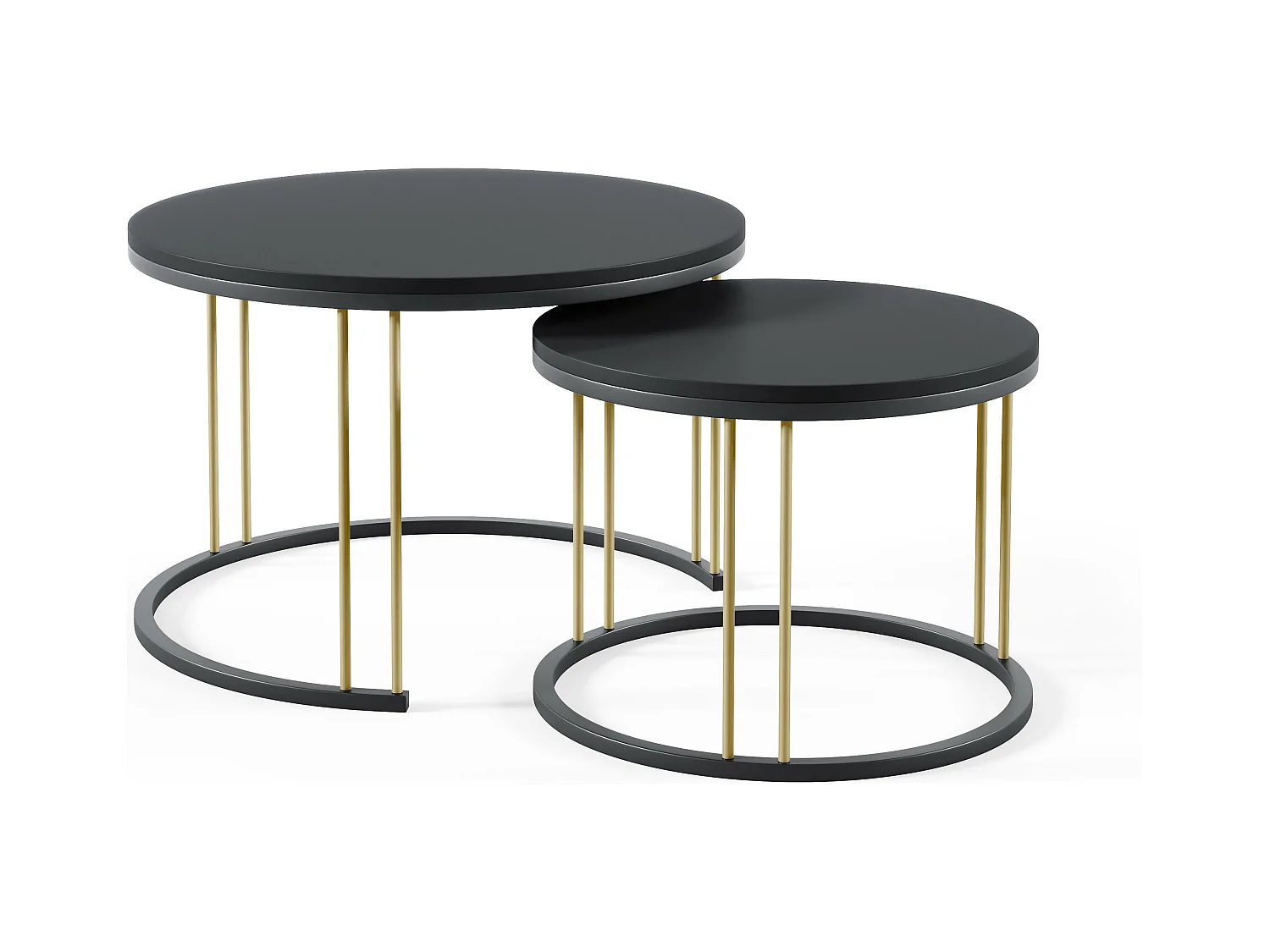 Table Basse RAGNAR CT75 75x75x47 Noir