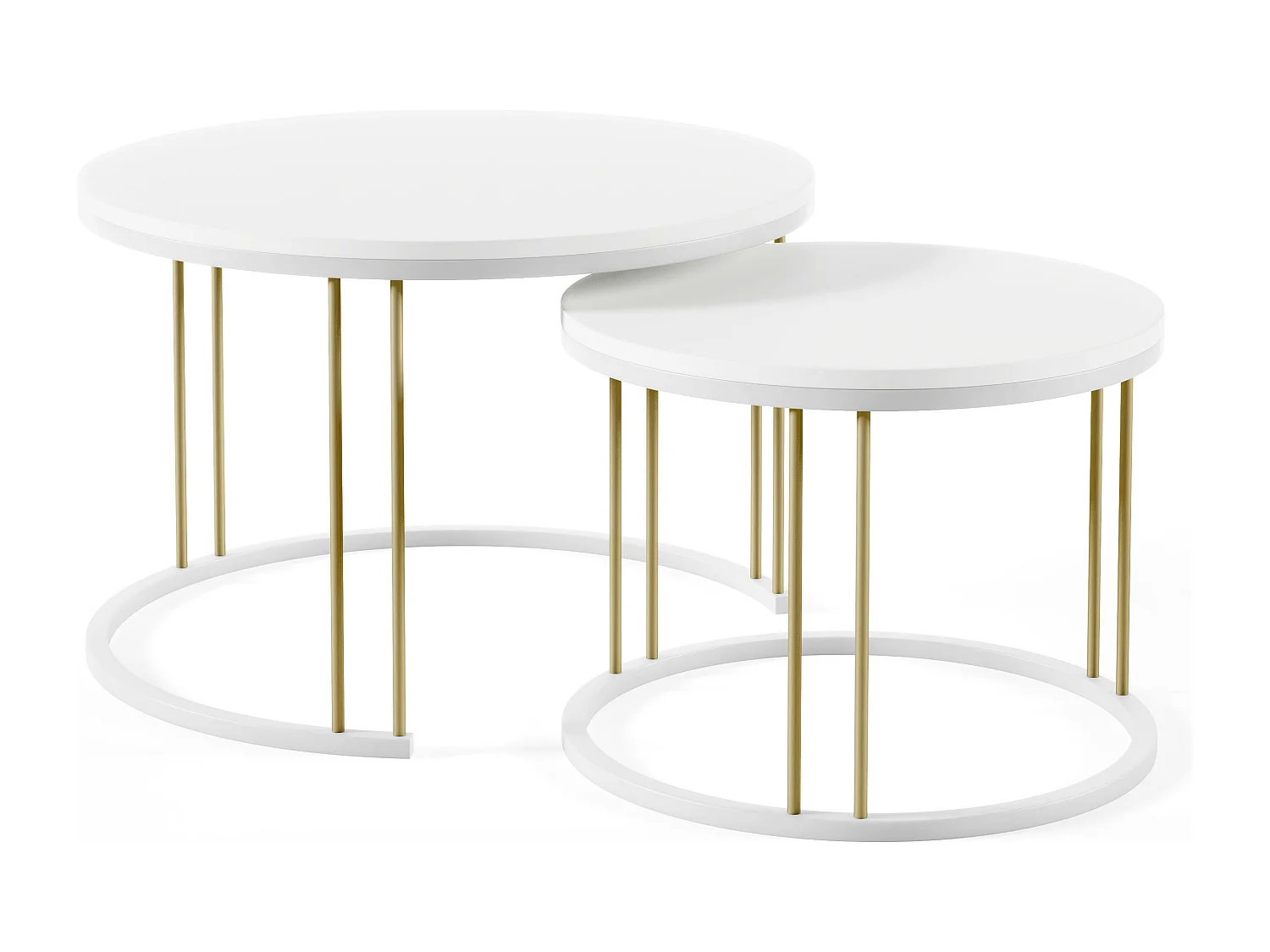 Table Basse RAGNAR CT75 75x75x47 Blanc