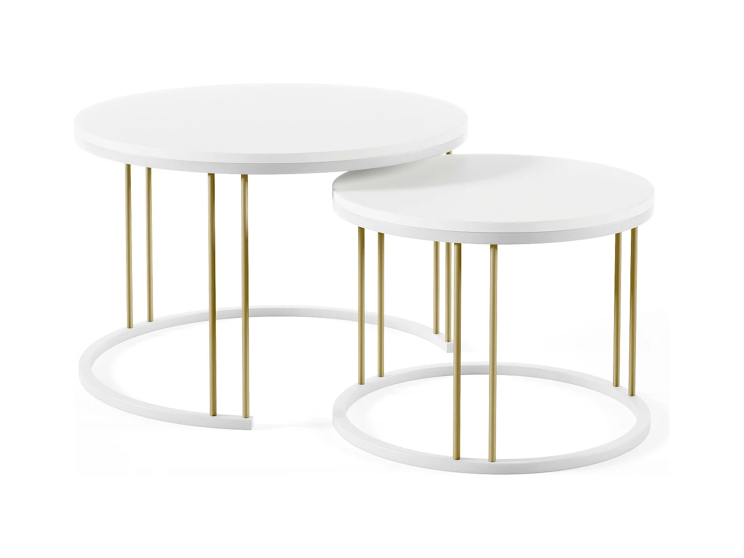 Table Basse RAGNAR CT75 75x75x47 Blanc