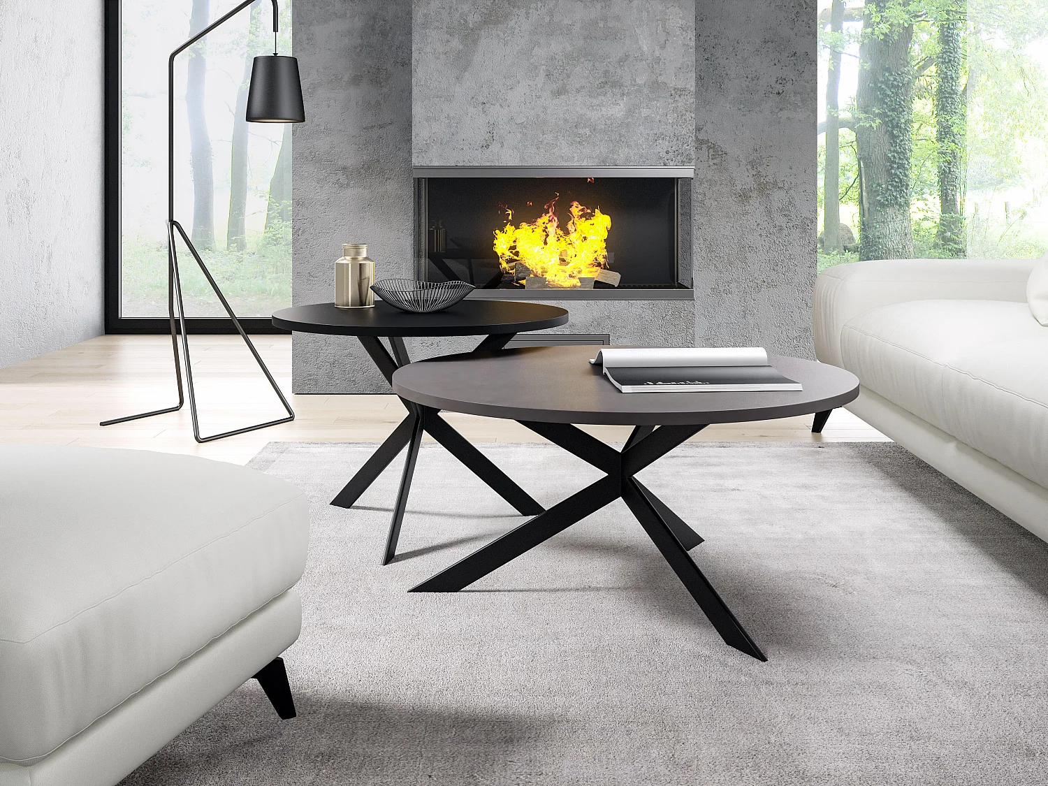 Tavolino LIBRE CT75 75x75x36 Grigioscuro