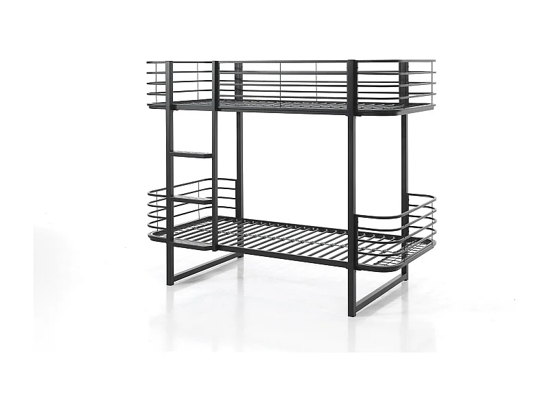 Letto a castello OSCAR BB005 90x200 cm Nero