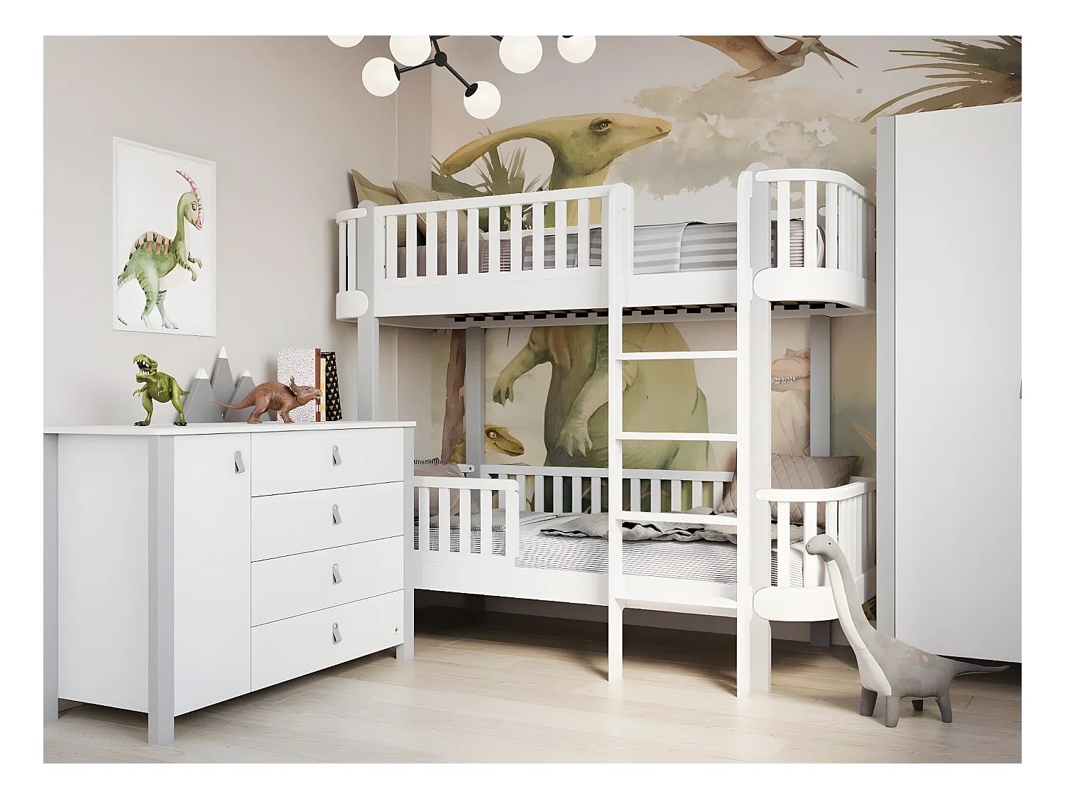 Stapelbed ETUDE BB014 80x190 cm Wit