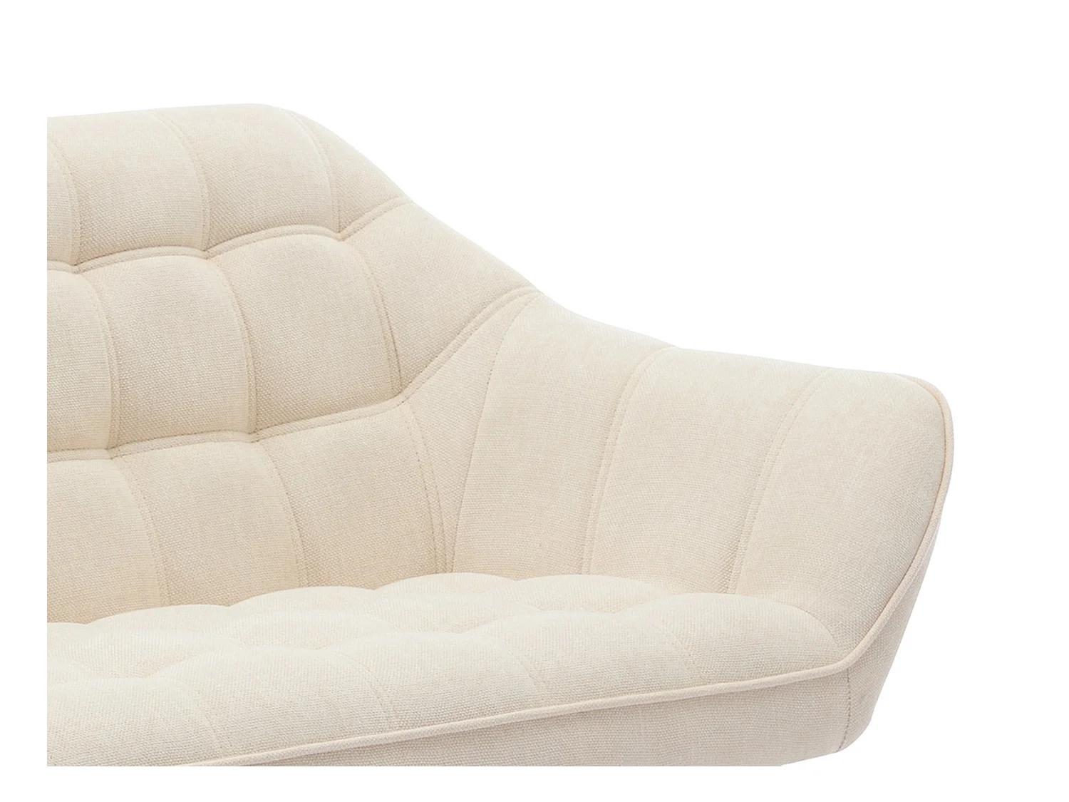 Divano 2 posti e poltrona in Tessuto Beige  - CASERTA