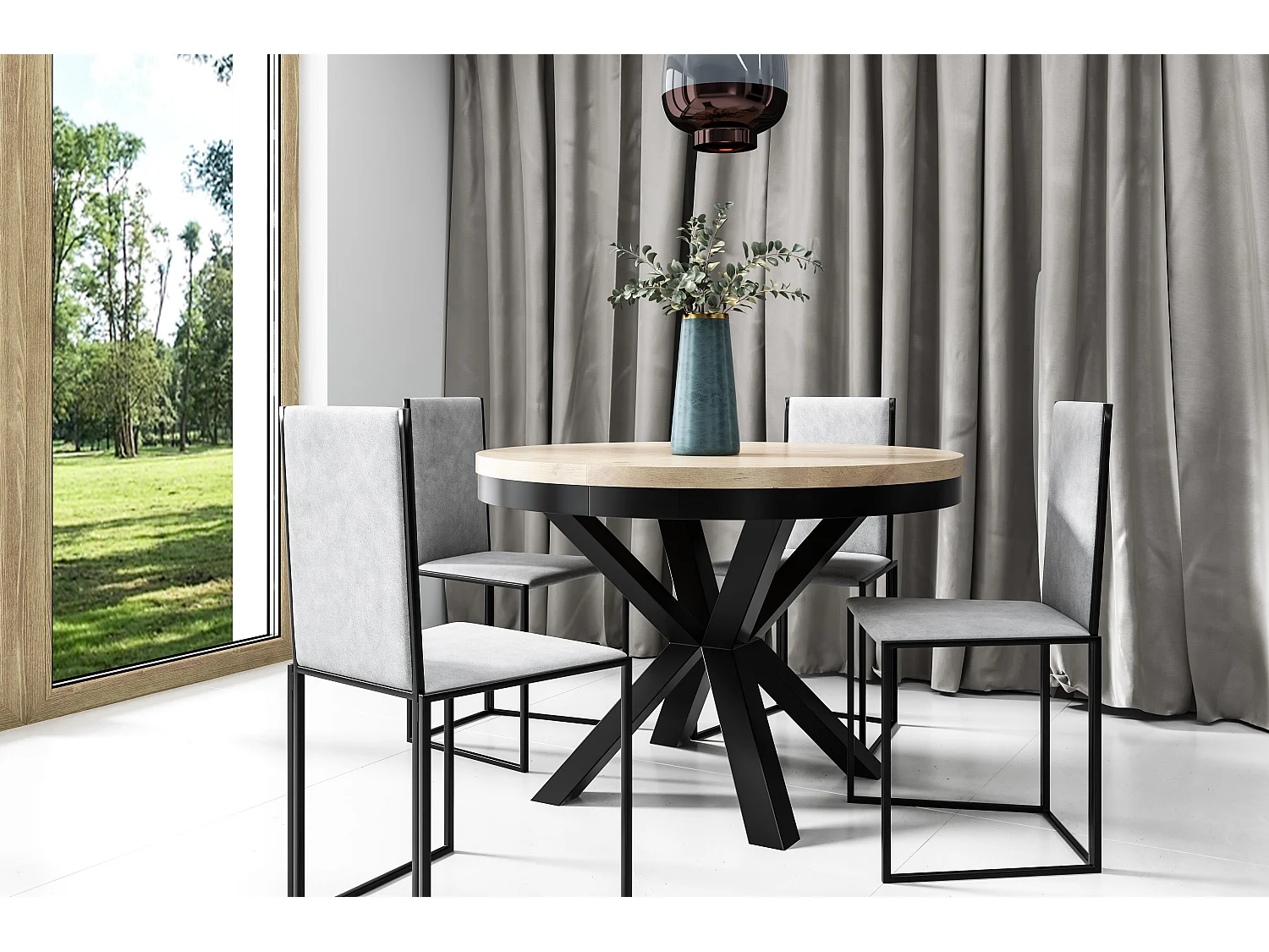 Mesa De Jantar NARVIC DT120 120x196x76 Bege