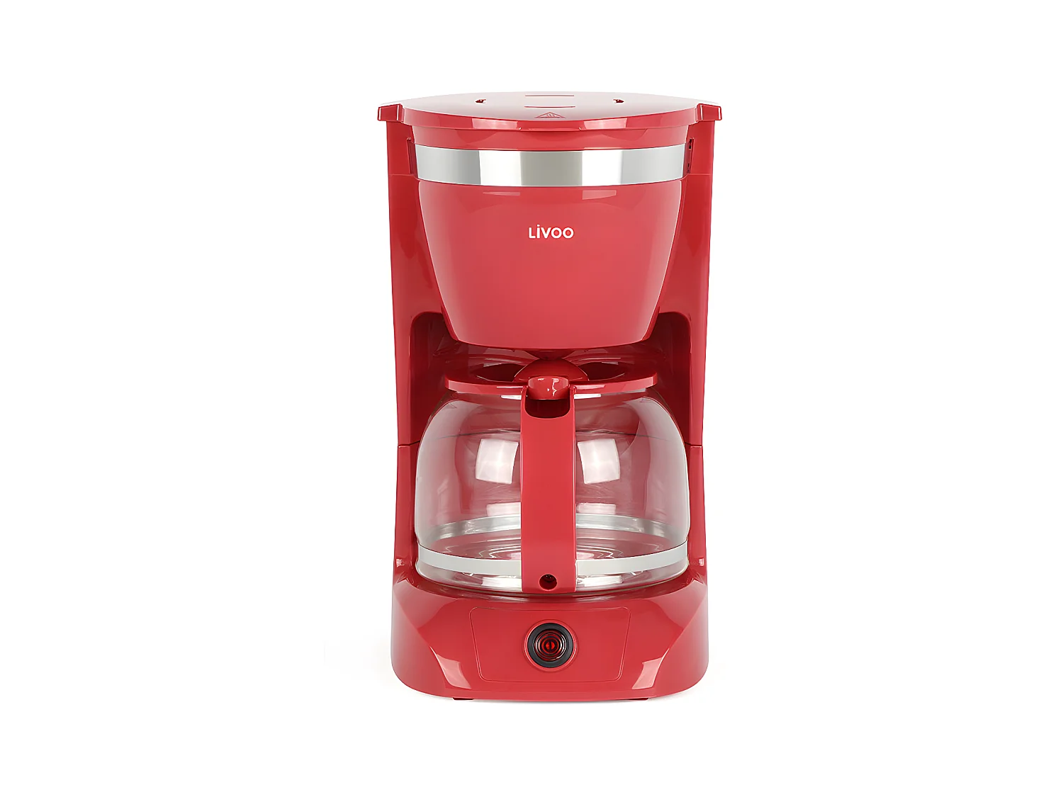 Cafetière électrique rouge 10-12 tasses