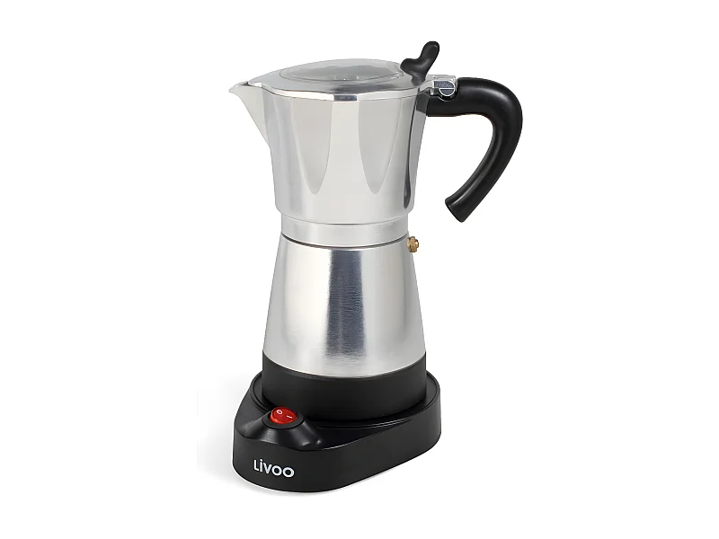 Cafetière italienne électrique acier 6 tasses