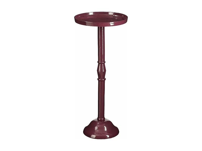 Table d'appoint en aluminium recyclé et mdf et mousse - 25 x 25 x 58 - Violet foncé - DUCO