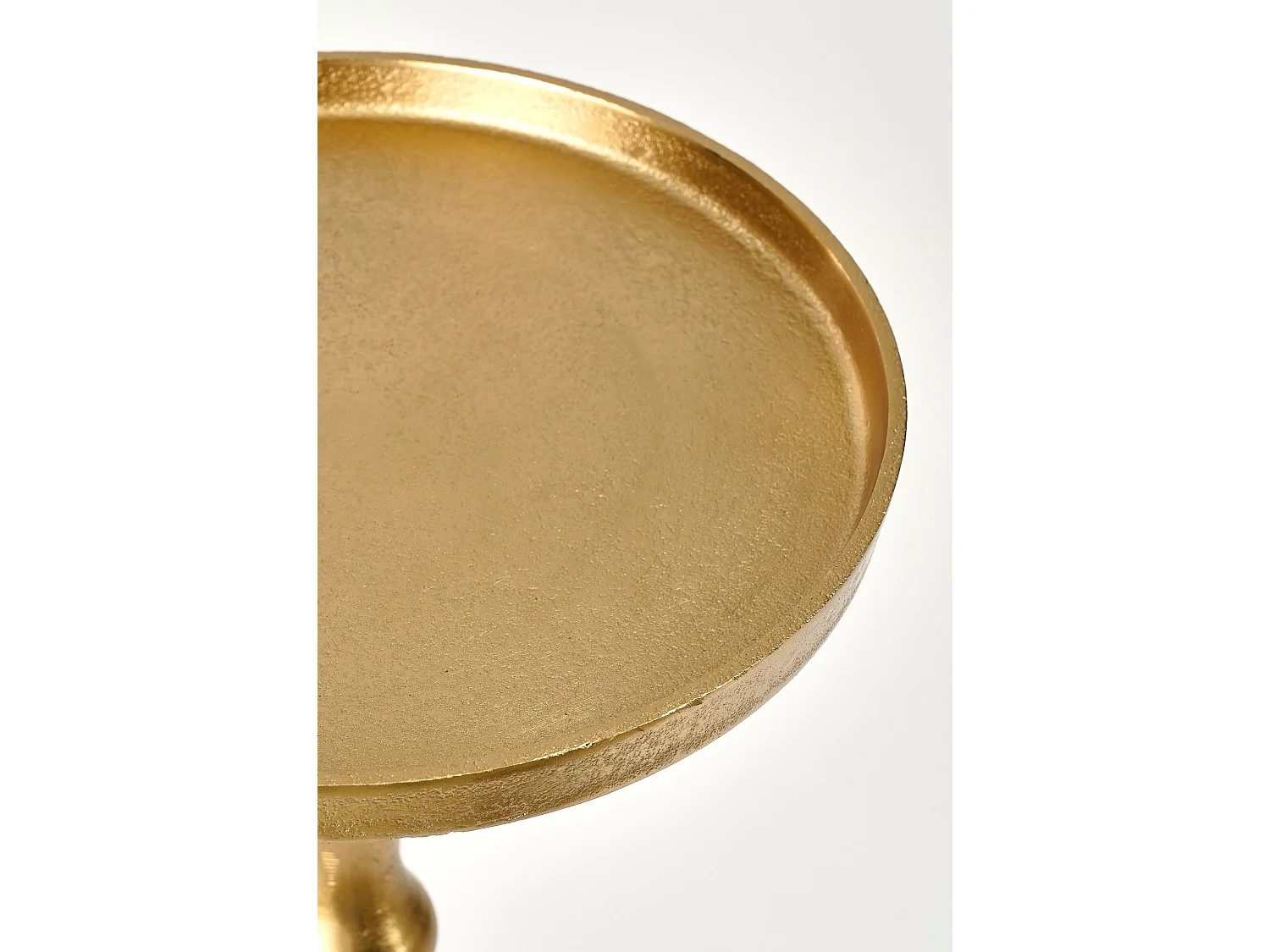 Mesa auxiliar de Aluminio reciclado y  MDF y  Espuma - 25 x 25 x 66 - Oro - DUCO