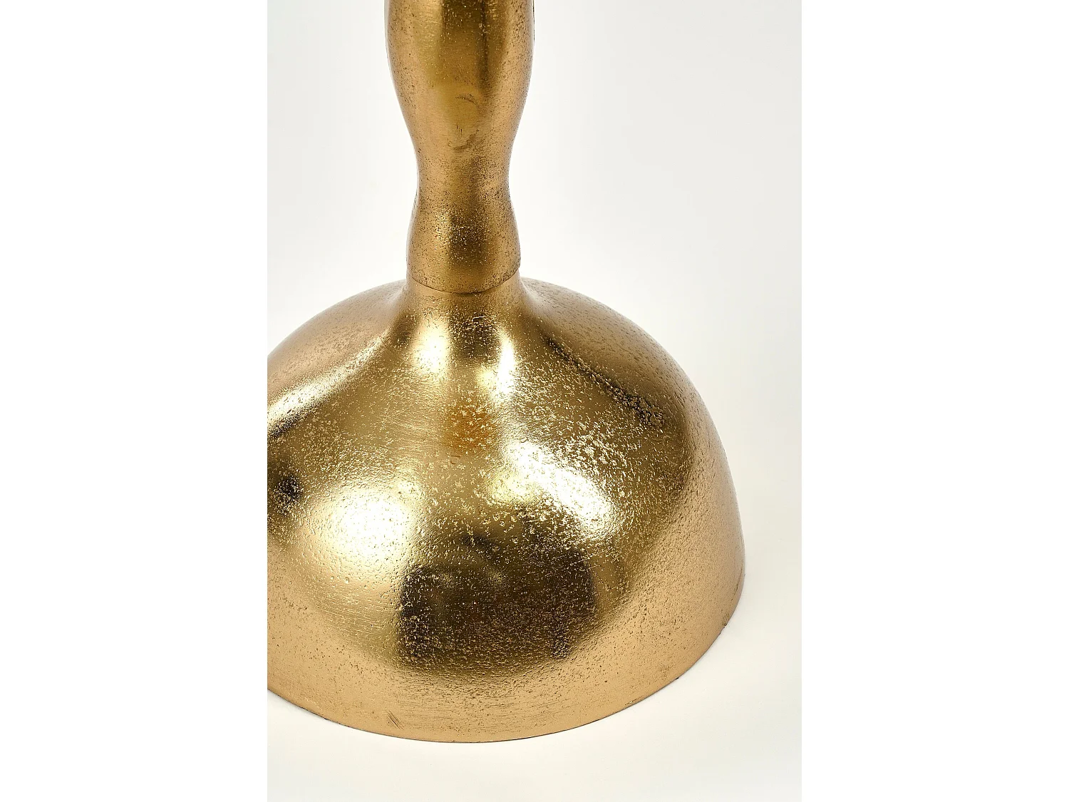 Mesa auxiliar de Aluminio reciclado y  MDF y  Espuma - 25 x 25 x 66 - Oro - DUCO