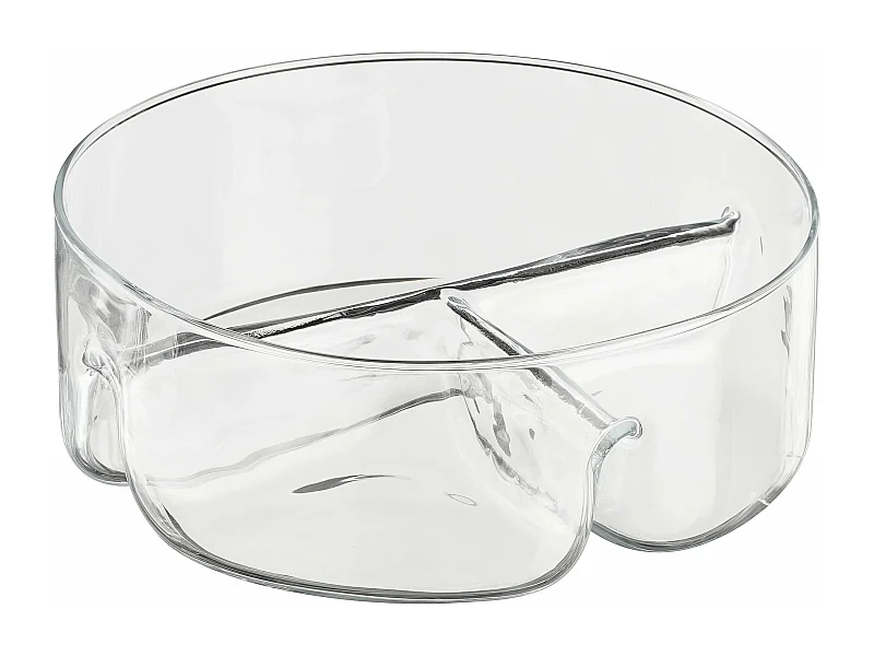 Bol à snacks en verre - 26 x 26 x 9 - Transparent - LINDA