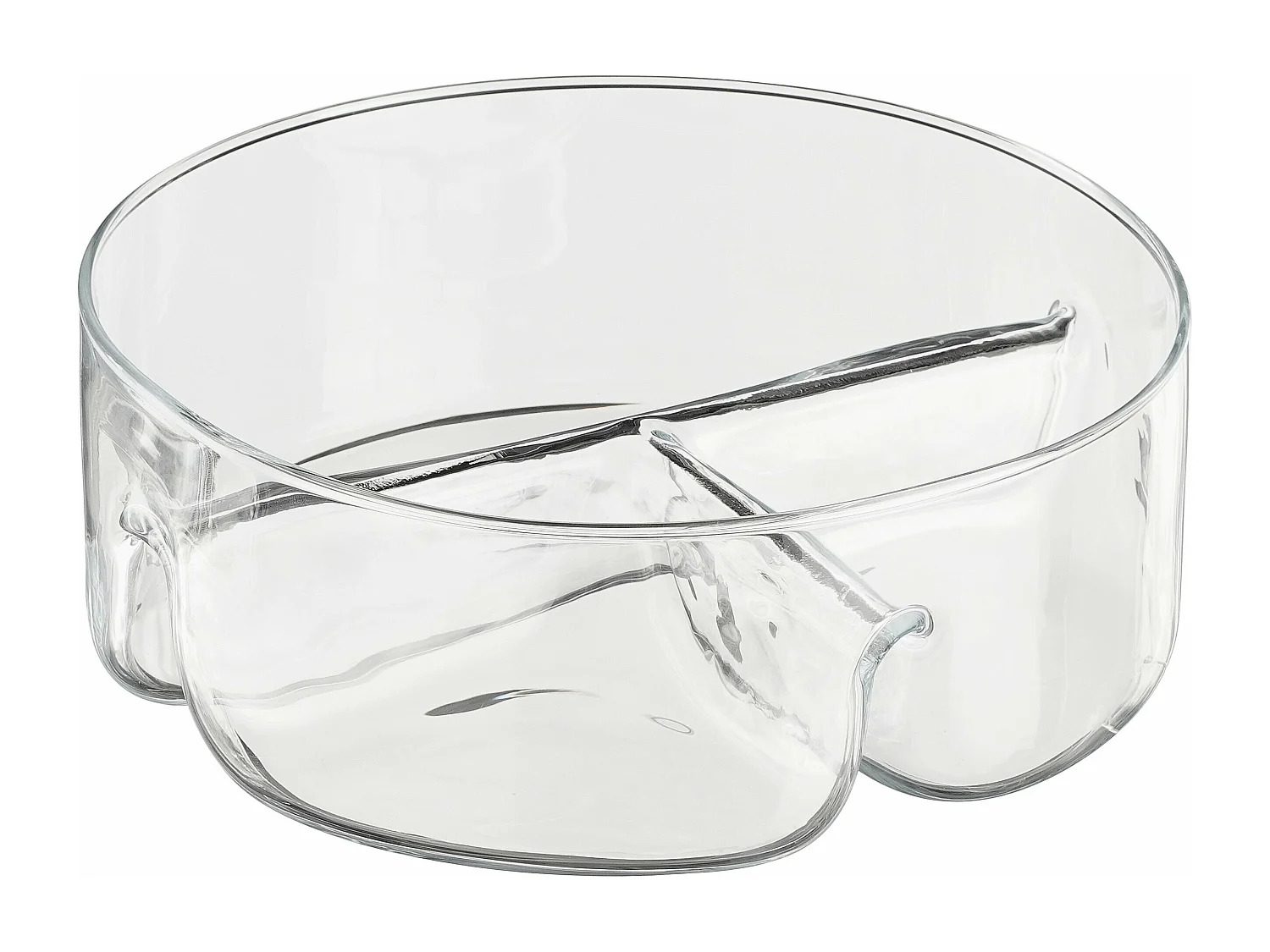 Piatto per snack in  - 26 x 26 x 9 - Trasparente - LINDA