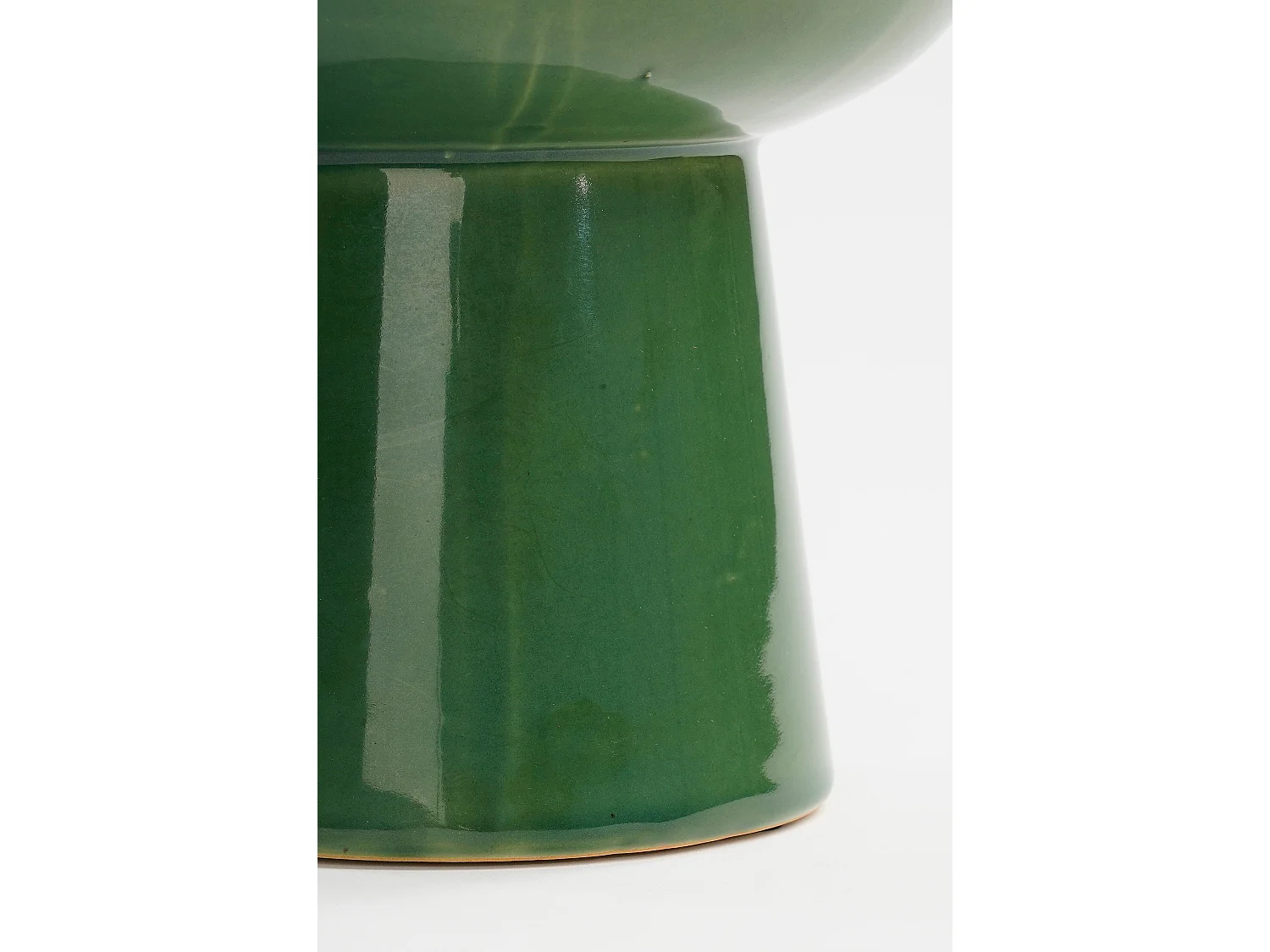 Vaas van klei en glazuur - 20 x 20 x 28 - Groen - MARLIJN