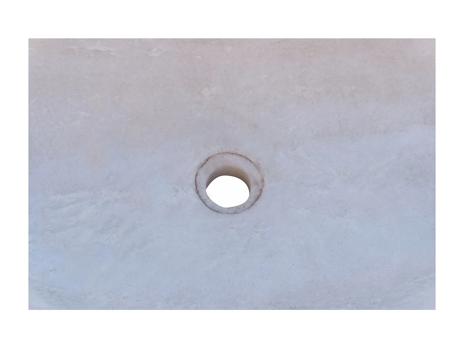 Vasque à Poser MAGNIFIQUE - Vasque en Marbre Blanc - Lavabo 114 x 45 x 18,5 cm