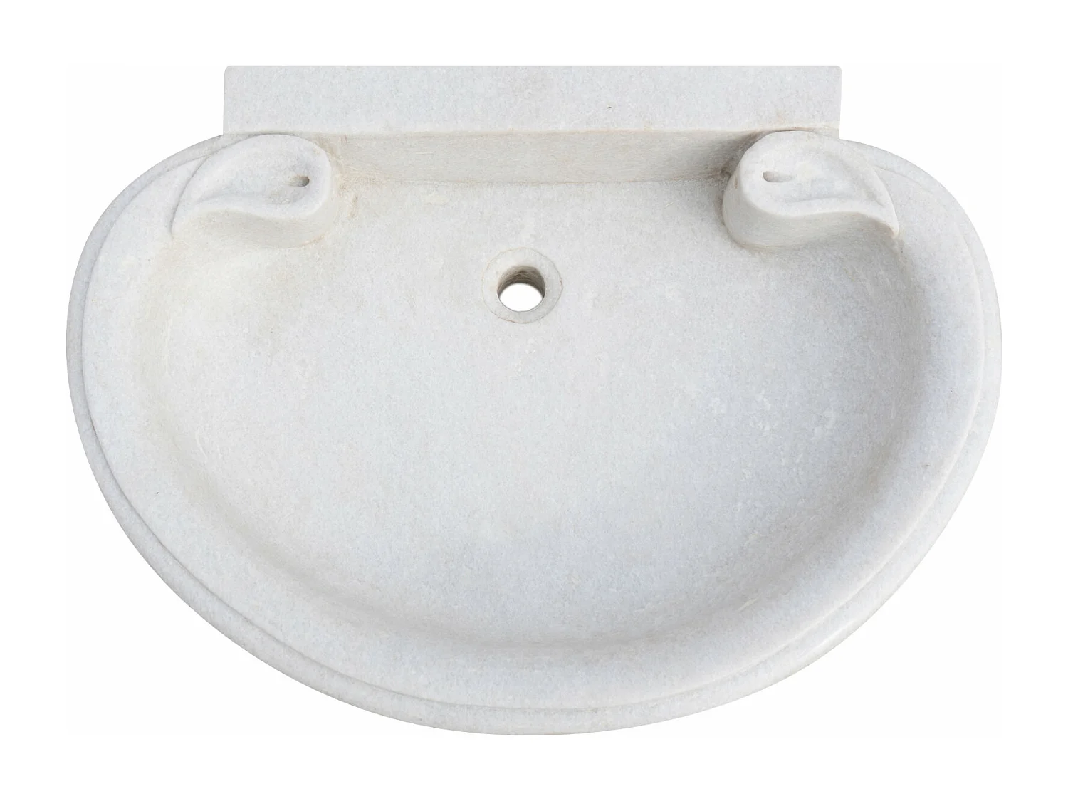 Vasque à Poser PRESTIGE - Vasque en Marbre Blanc - Lavabo 75x54x15cm