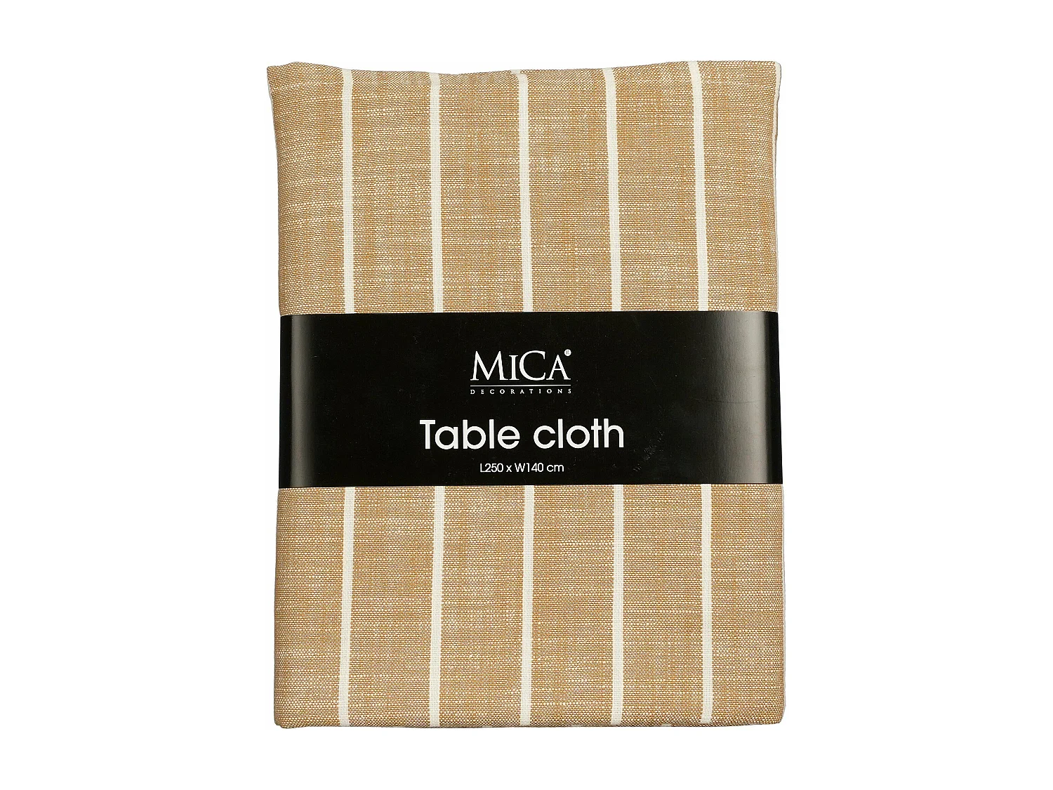 Tafelkleed van organisch katoen - 250 x 140 x 1 - Bruin, wit - ALIVO