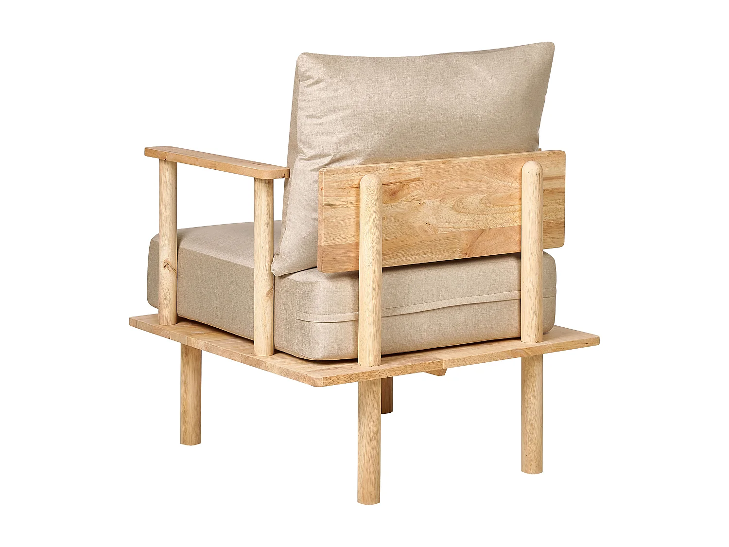 Fauteuil ASKER Stof Zandbeige