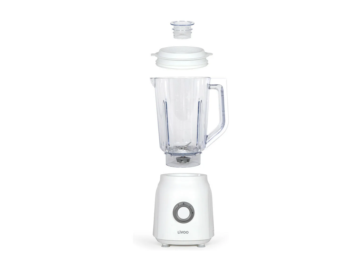 Blender mixeur blanc 1.5L 600W