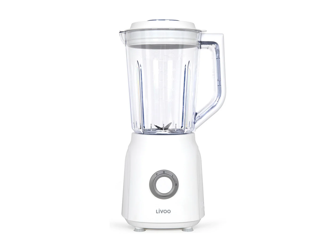 Licuadora de 1,5 l, 600 W - 22 000 rpm - 2 velocidades - Turbo White