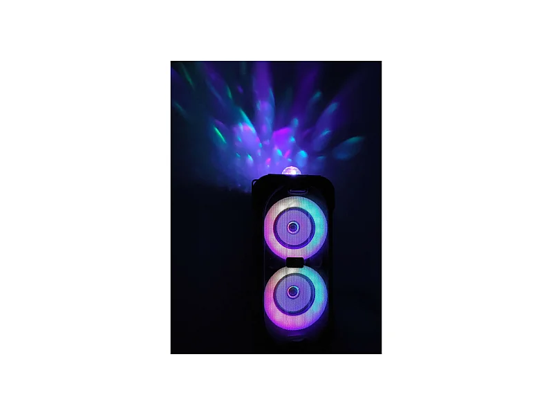 Enceinte lumineuse Bluetooth KARAOKE 400W DuoSOUND