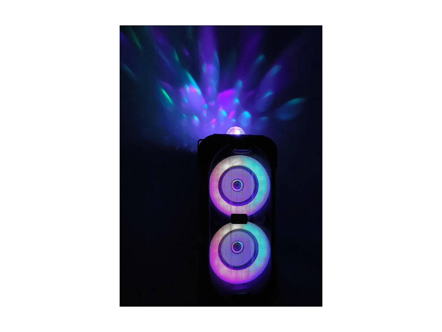 Enceinte lumineuse Bluetooth KARAOKE 400W DuoSOUND