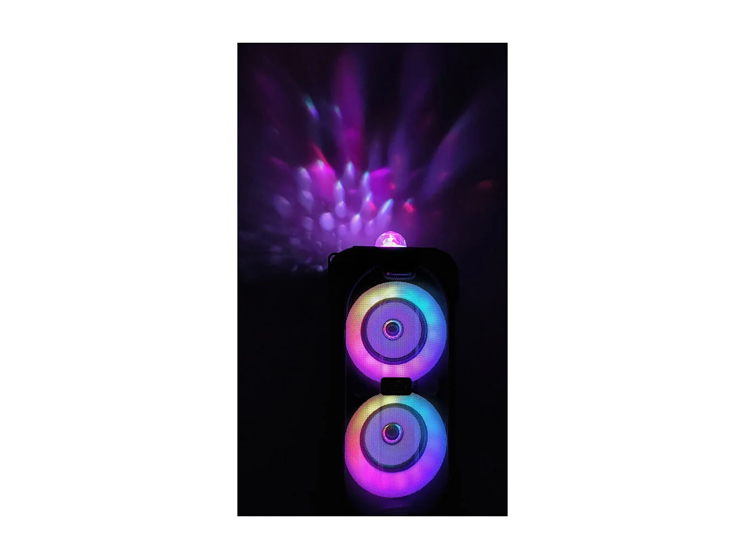 Enceinte lumineuse Bluetooth KARAOKE 400W DuoSOUND