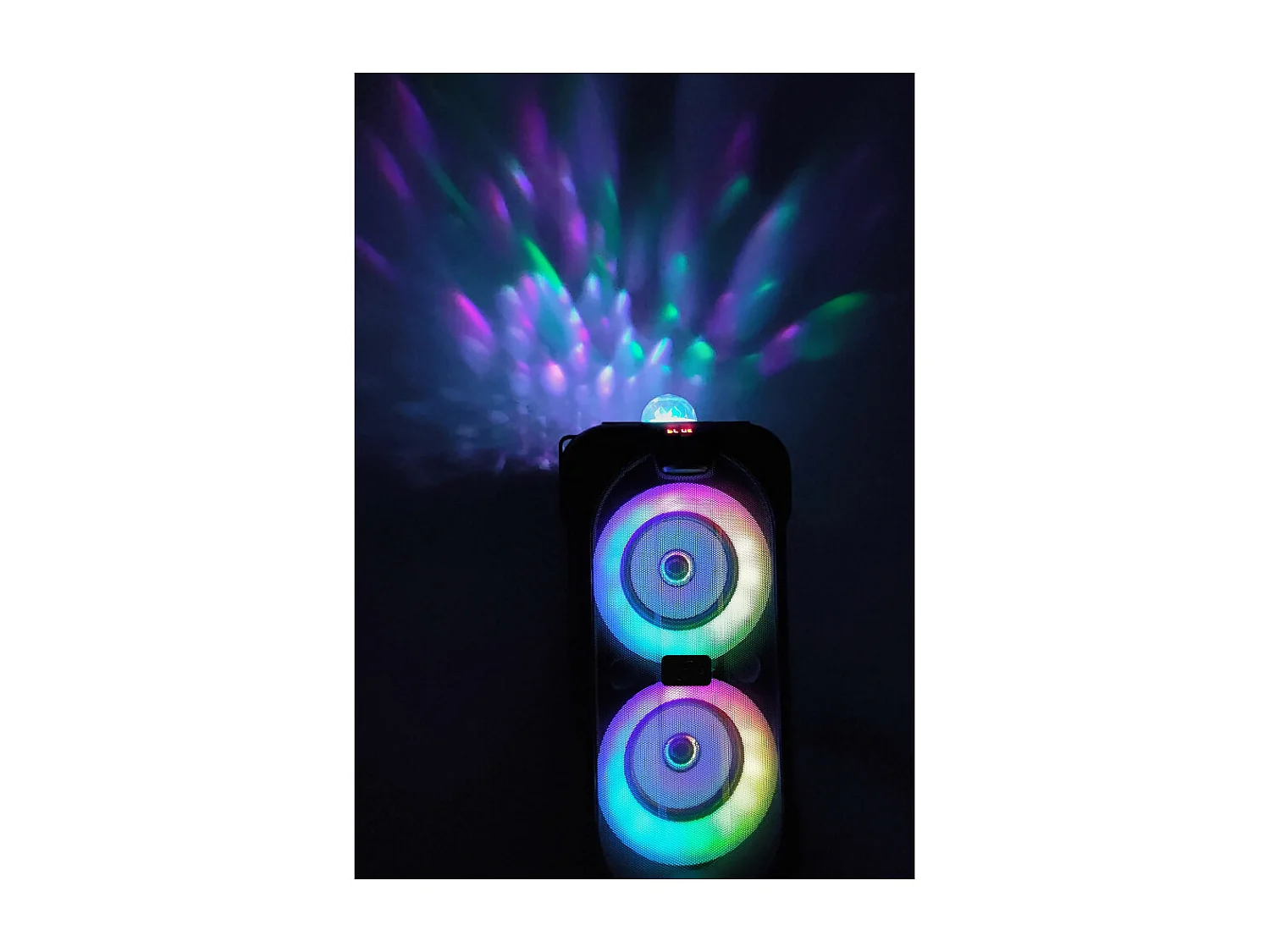 Enceinte lumineuse Bluetooth KARAOKE 400W DuoSOUND