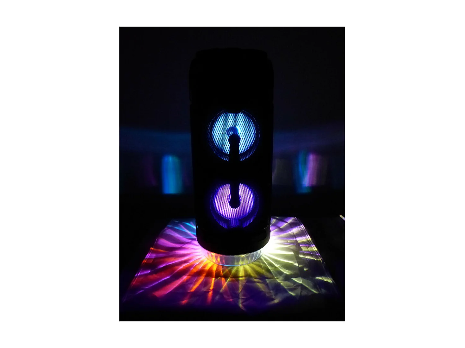 Enceinte lumineuse Bluetooth KARAOKE 400W LIGHTSOUND