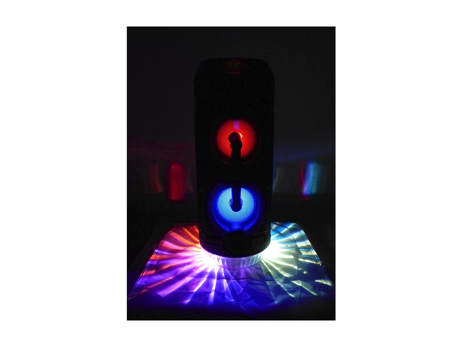Enceinte lumineuse Bluetooth KARAOKE 400W LIGHTSOUND