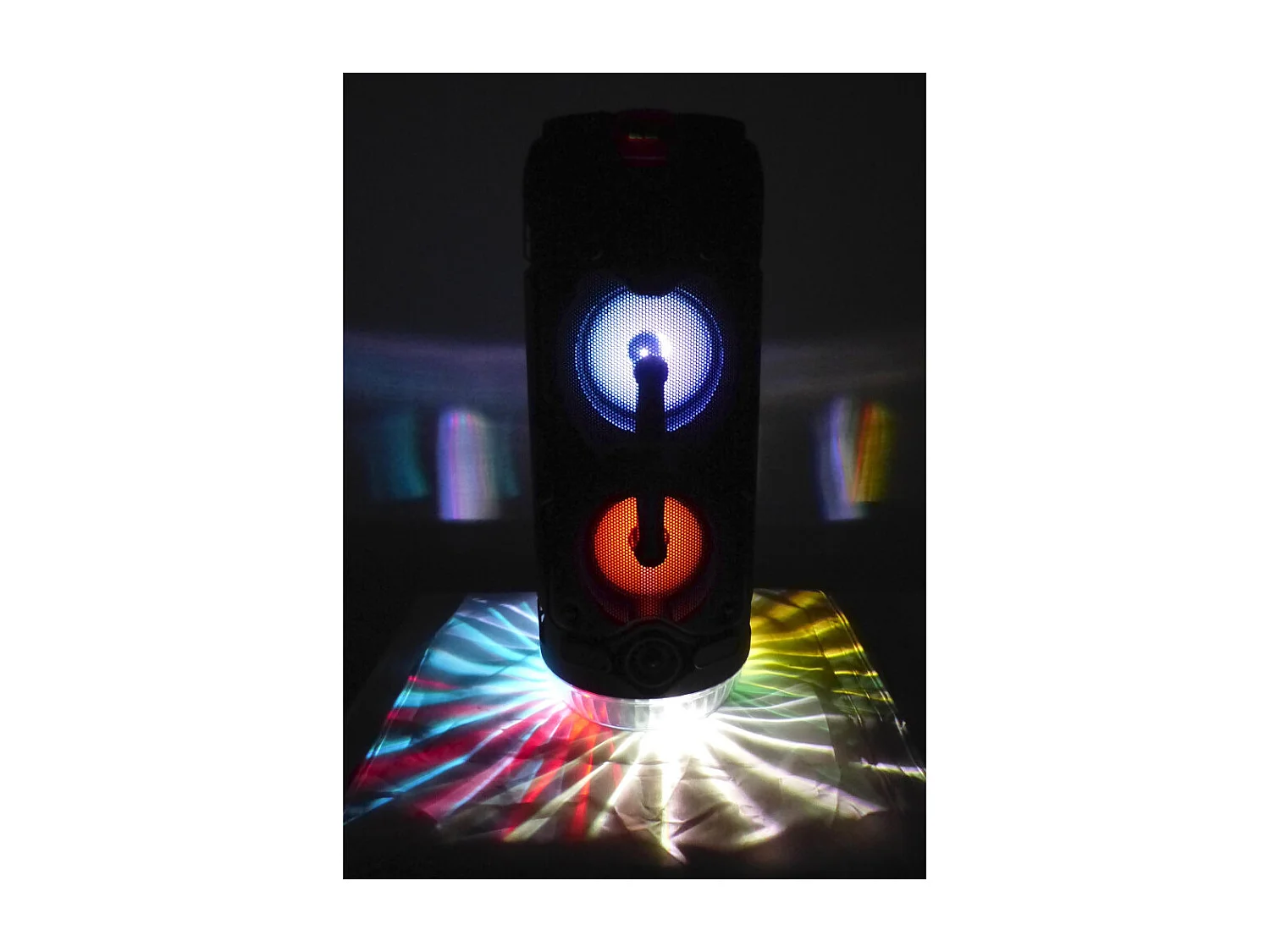 Enceinte lumineuse Bluetooth KARAOKE 400W LIGHTSOUND