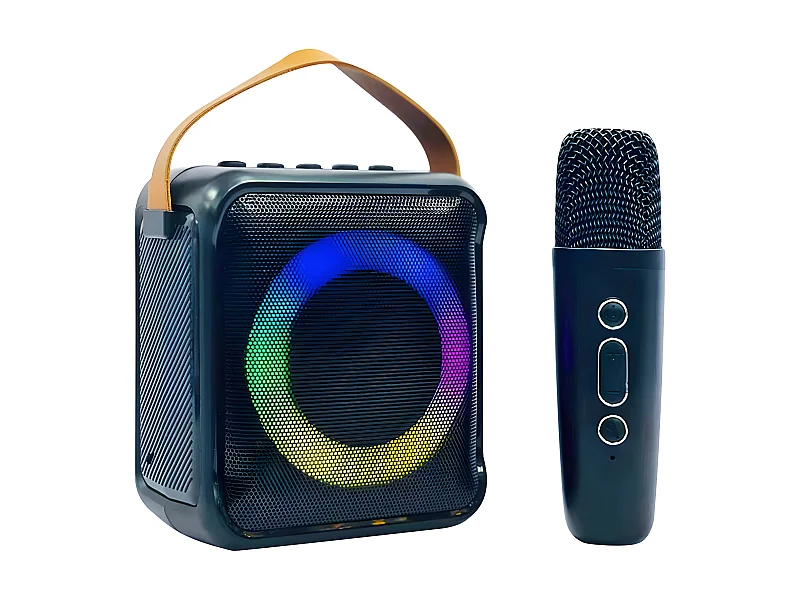 Mini-enceinte Bluetooth KARAOKE noire