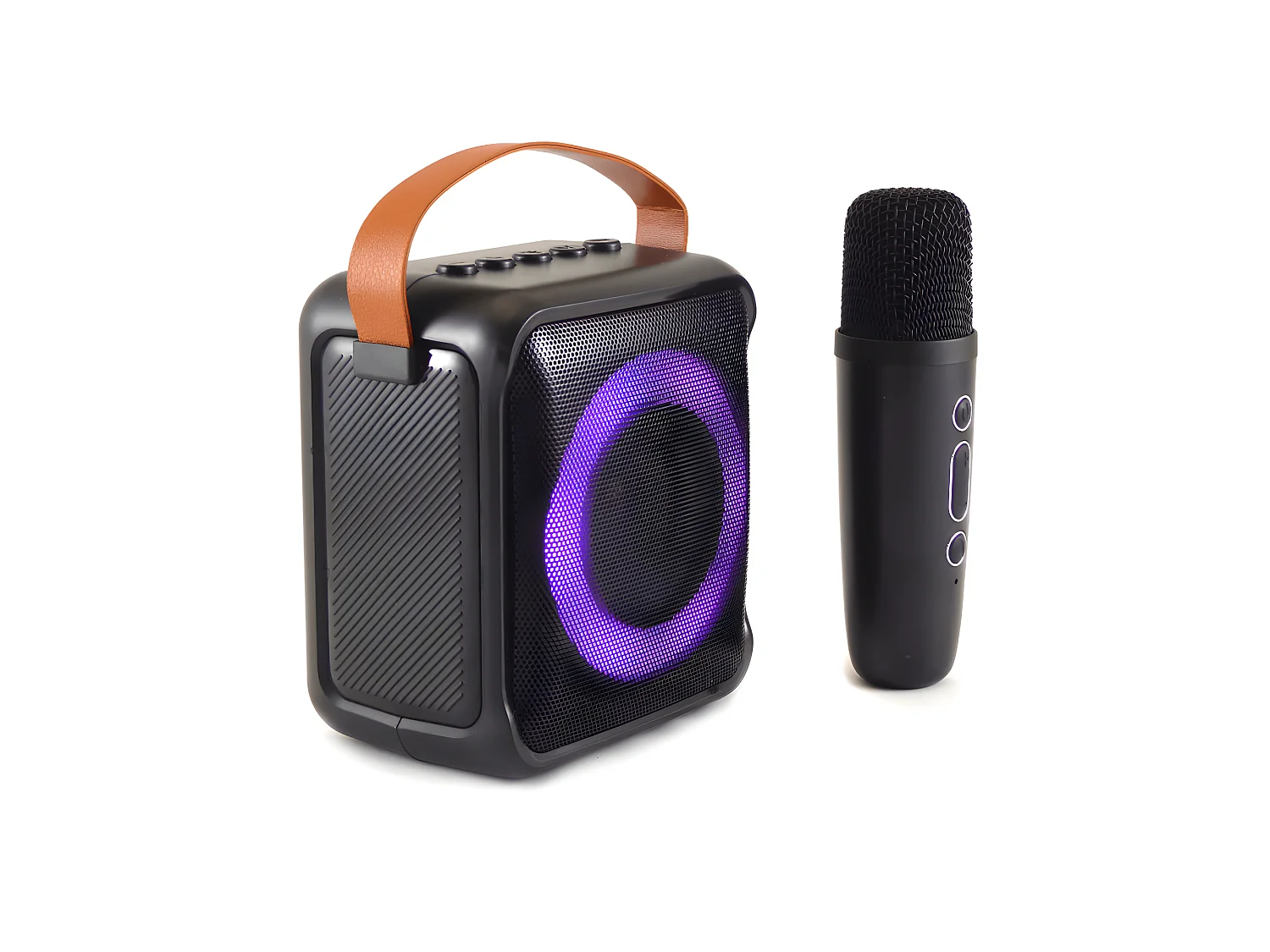Mini-enceinte Bluetooth KARAOKE noire