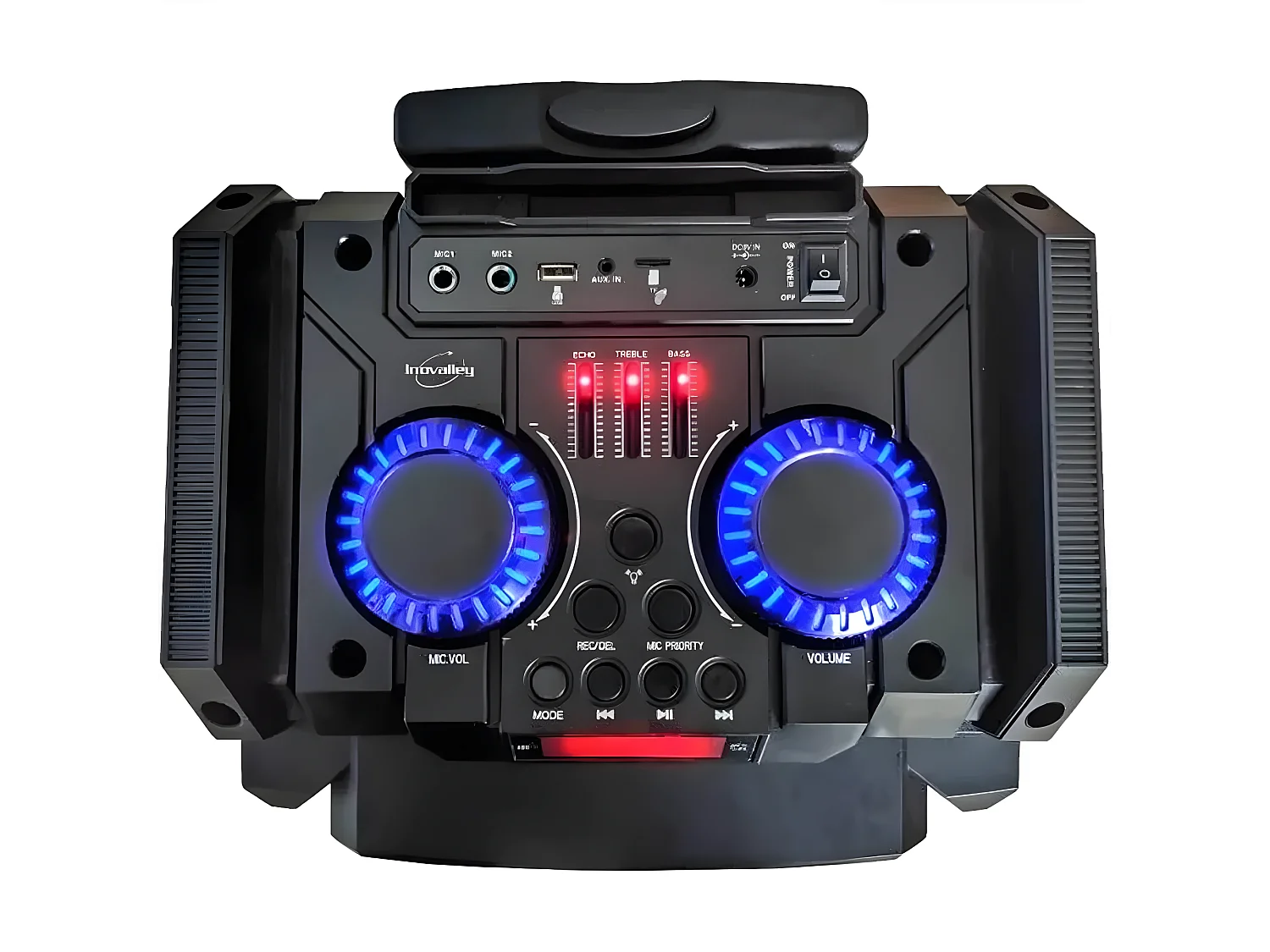 Enceinte lumineuse Bluetooth KARAOKE 800W MAXILIGHT