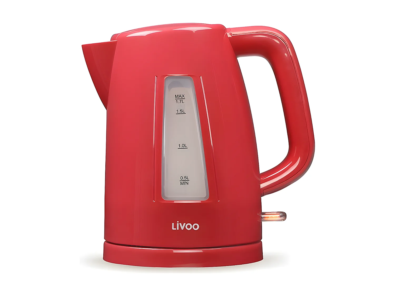 Bouilloire électrique sans fil 1.7 L rouge