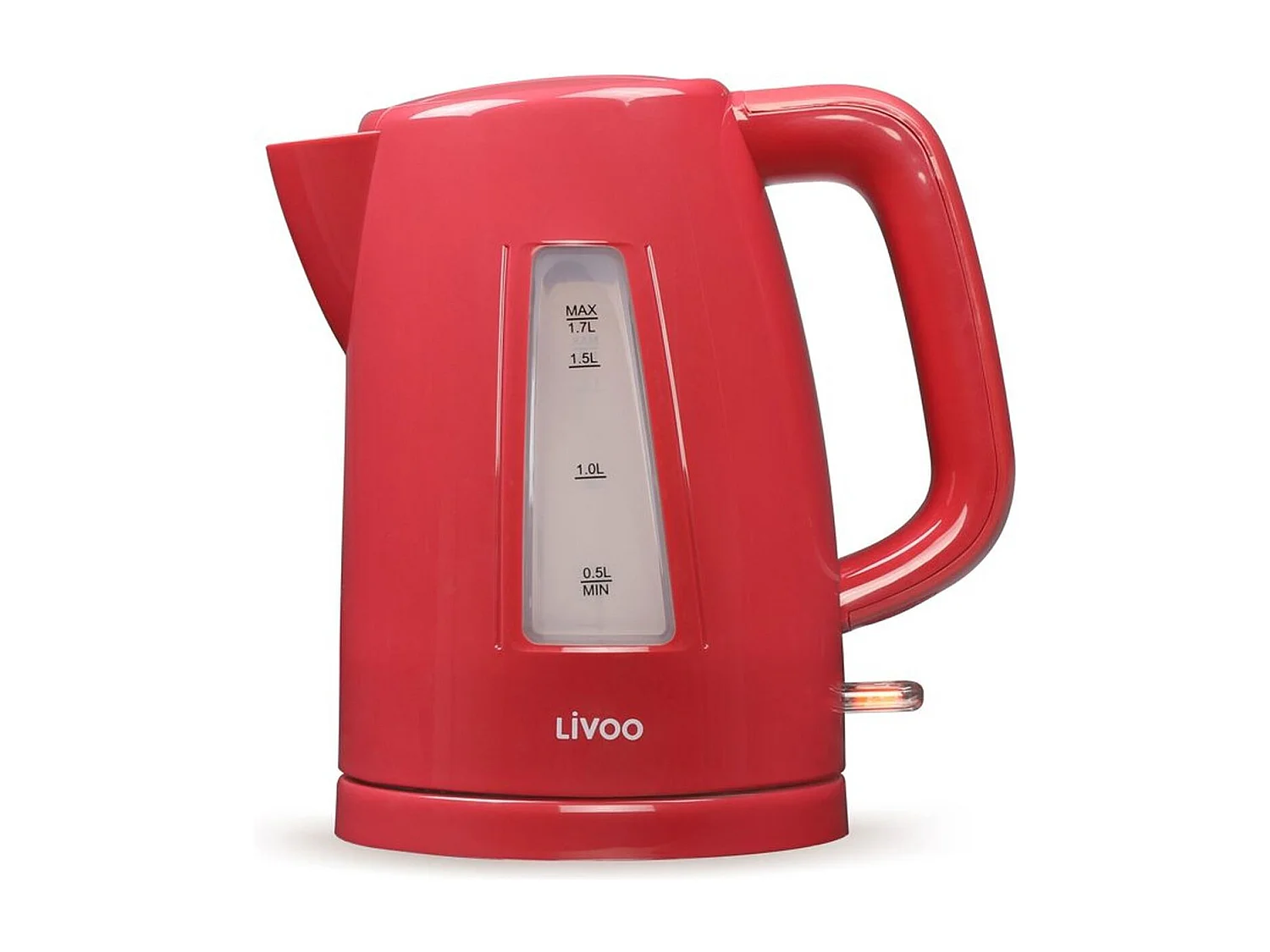 Bouilloire électrique sans fil 1.7 L rouge